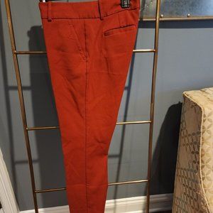 The Limited Brunt Orange Crop Dress Trouser size 4